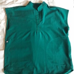 FIGS - Hunter Green Rafaela Top